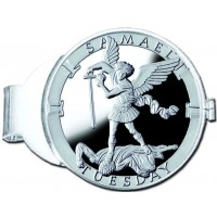 Samael/Tuesday Silver Medallion Money Clip