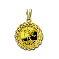 Samael/Tuesday 1/20 oz Gold Medallion Pendant