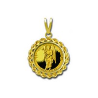 Cassiel/Saturday 1/20 oz Gold Medallion Pendant