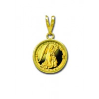 Gabriel/Monday 1/20 oz Gold Medallion Pendant