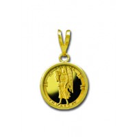 Sachiel/Thursday 1/20 oz Gold Medallion Pendant