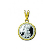 Gabriel/Monday 1/20 oz Silver Medallion Pendant