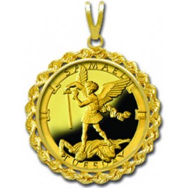 Samael/Tuesday 1/4 oz Gold Medallion Pendant