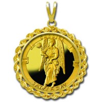 Cassiel/Friday 1/4 oz Gold Medallion Pendant