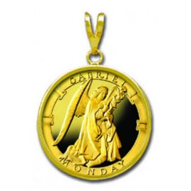 Gabriel/Monday 1/4 oz Gold Medallion Pendant