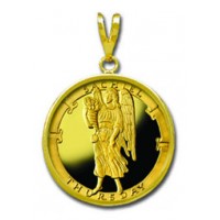 Sachiel/Thursday 1/4 oz Gold Medallion Pendant