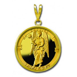 Cassiel/Saturday 1/4 oz Gold Medallion Pendant