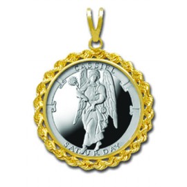 Cassiel/Saturday 1/4 oz Silver Medallion Pendant