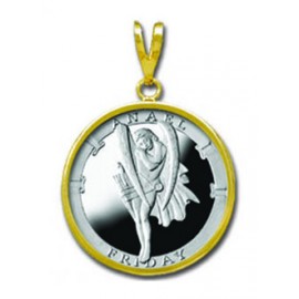 Anael/Friday 1/4 oz Silver Medallion Pendant