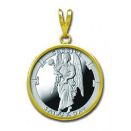 Cassiel/Saturday 1/4 oz Silver Medallion Pendant