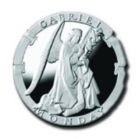 Gabriel/Monday 1/4 oz Silver Pocket Angels Medallion