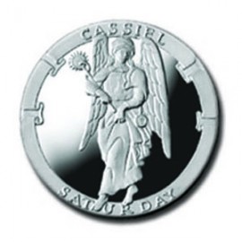 Cassiel/Saturday 1/4 oz Silver Pocket Angels Medallion