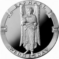 Raphael/Wednesday Collector's Limited Edition 1 oz Silver Medallion