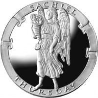 Sachiel/Thursday Collector's Limited Edition 1 oz Silver Medallion