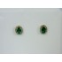 E515 ~ 10k Emerald & Diamond Earrings
