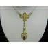 N318 ~ 14k Vintage Amethyst Lavalier Necklace