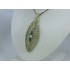 N997 ~ 14k Art Deco Diamond & Sapphire Pendant/Pin