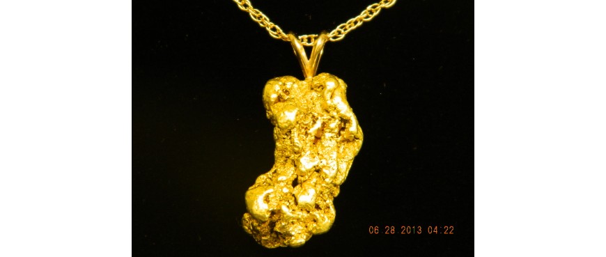 Gold Nugget Necklace