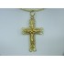 P194 ~ 14k Ornate Gold Crucifix Pendant