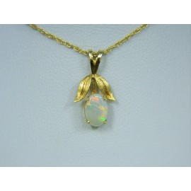 P262 ~ 14k Opal Pendant