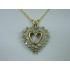 P662 ~ 10k Champagne Diamond Heart Pendant