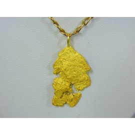 PNUG578 ~ Gold Nugget Pendant