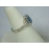 R1397 ~ 18k 1.5 ct Aquamarine & Diamond Ring