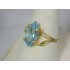 R162 ~ 10k Blue Topaz Ring