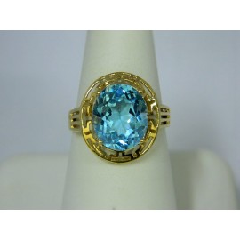 R310 ~ 10k Blue Topaz Ring
