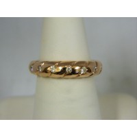 R598 ~ 14k Rose Gold Diamond Ring