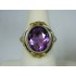 R760 ~ 14k Art Deco Amethyst Ring