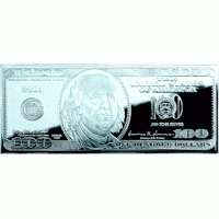 4 oz Pure Silver Gem Proof $100.00 Franklin Note